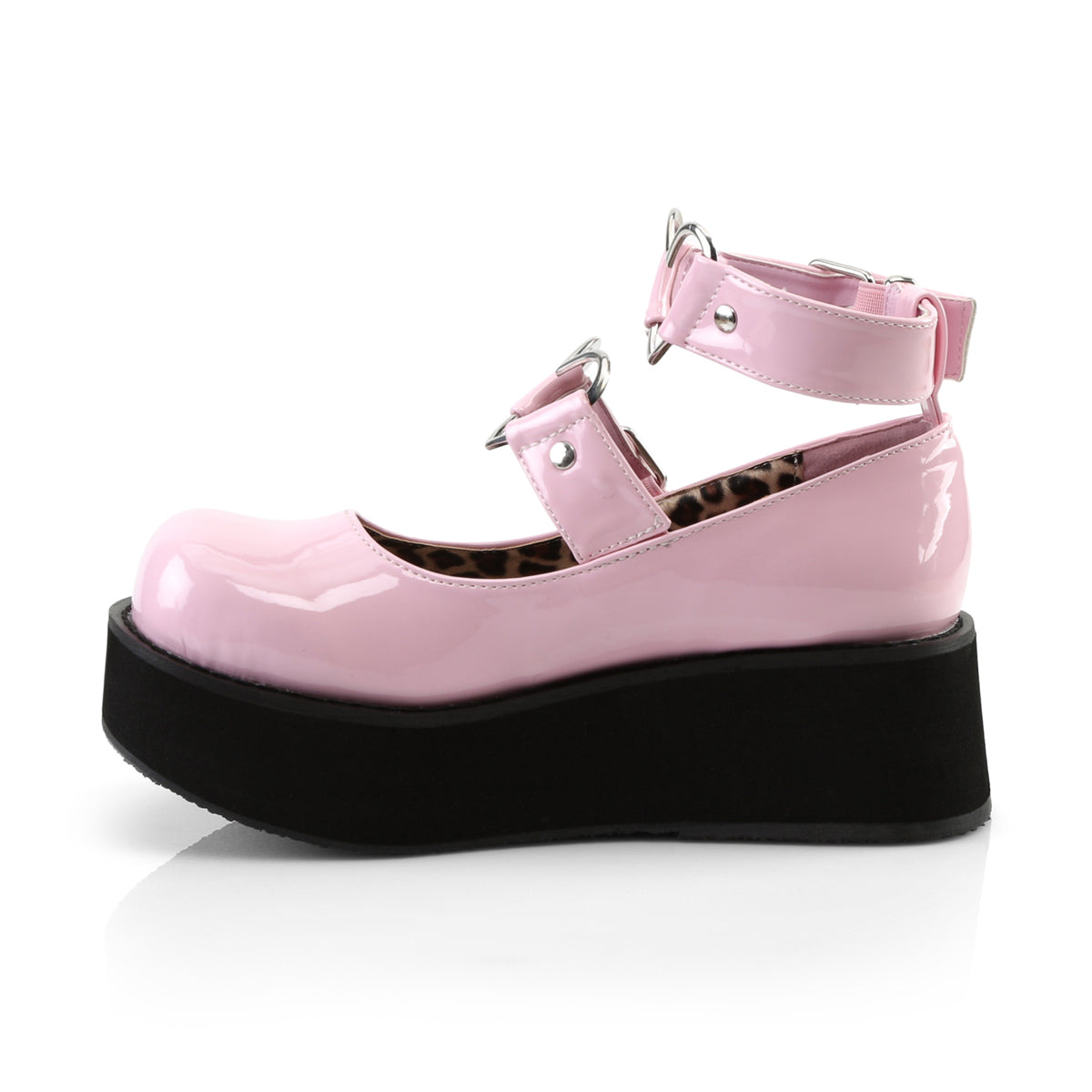 DemoniaCult Pompes pour femmes SPRITE-02 B. Pat rose