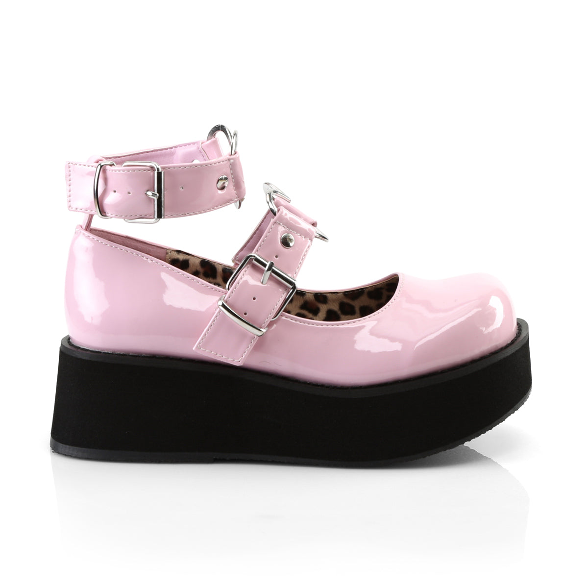 DemoniaCult Pompes pour femmes SPRITE-02 B. Pat rose