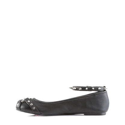 DemoniaCult Chaussure basse des femmes STAR-23 Cuir végétalien BLK