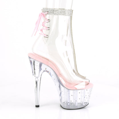 Pleaser Womens Ankle Boots STARDUST-1018C-2RS Clr-B. Pink/Clr