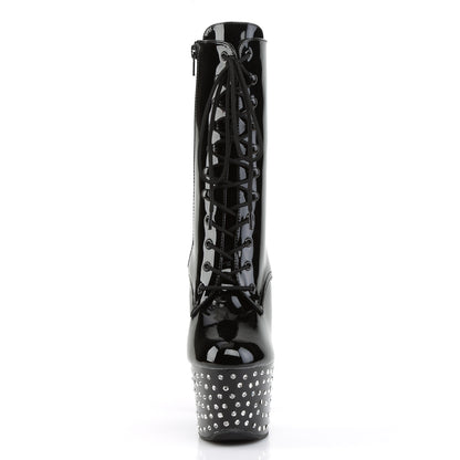 Pleaser Womens Ankle Boots STARDUST-1020-7 Blk/Blk