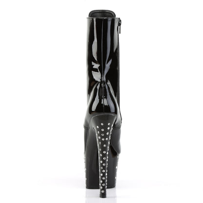 Pleaser Womens Ankle Boots STARDUST-1020-7 Blk/Blk