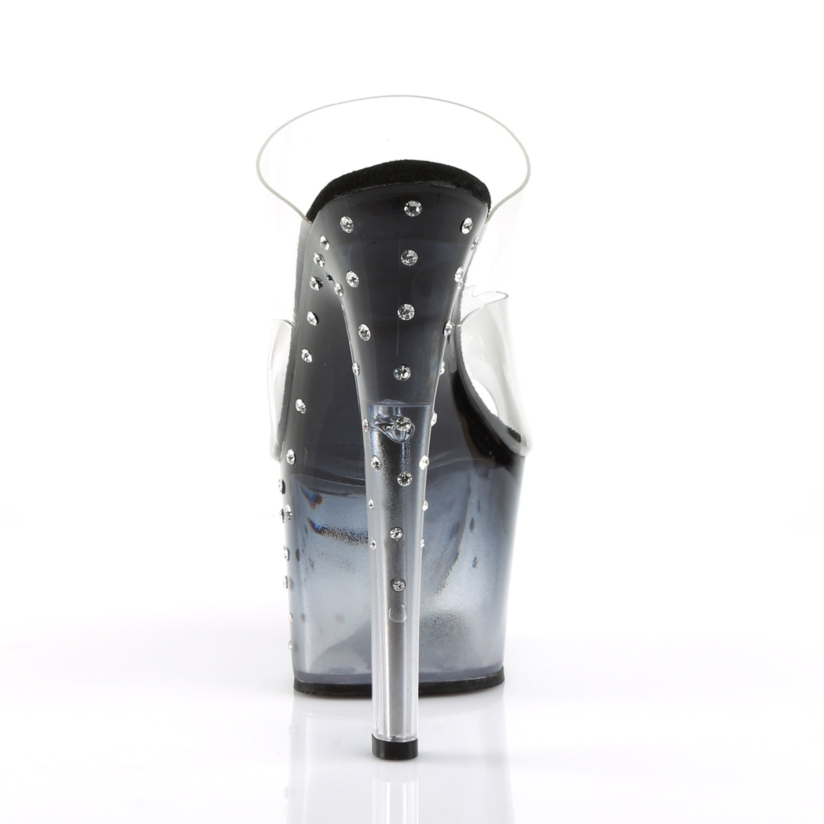 Pleaser Sandales pour femmes STARDUST-702t CLR / BLK-CLR