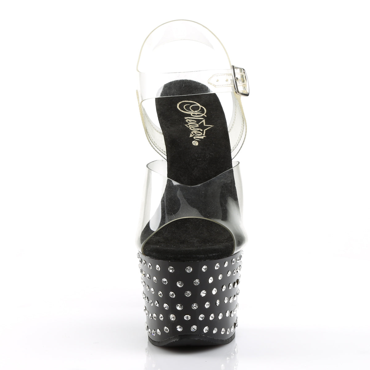Pleaser Sandales pour femmes STARDUST-708 CLR / BLK