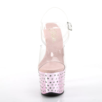 Pleaser Aux femmes  STARDUST-708 CLR / B. Chrome rose