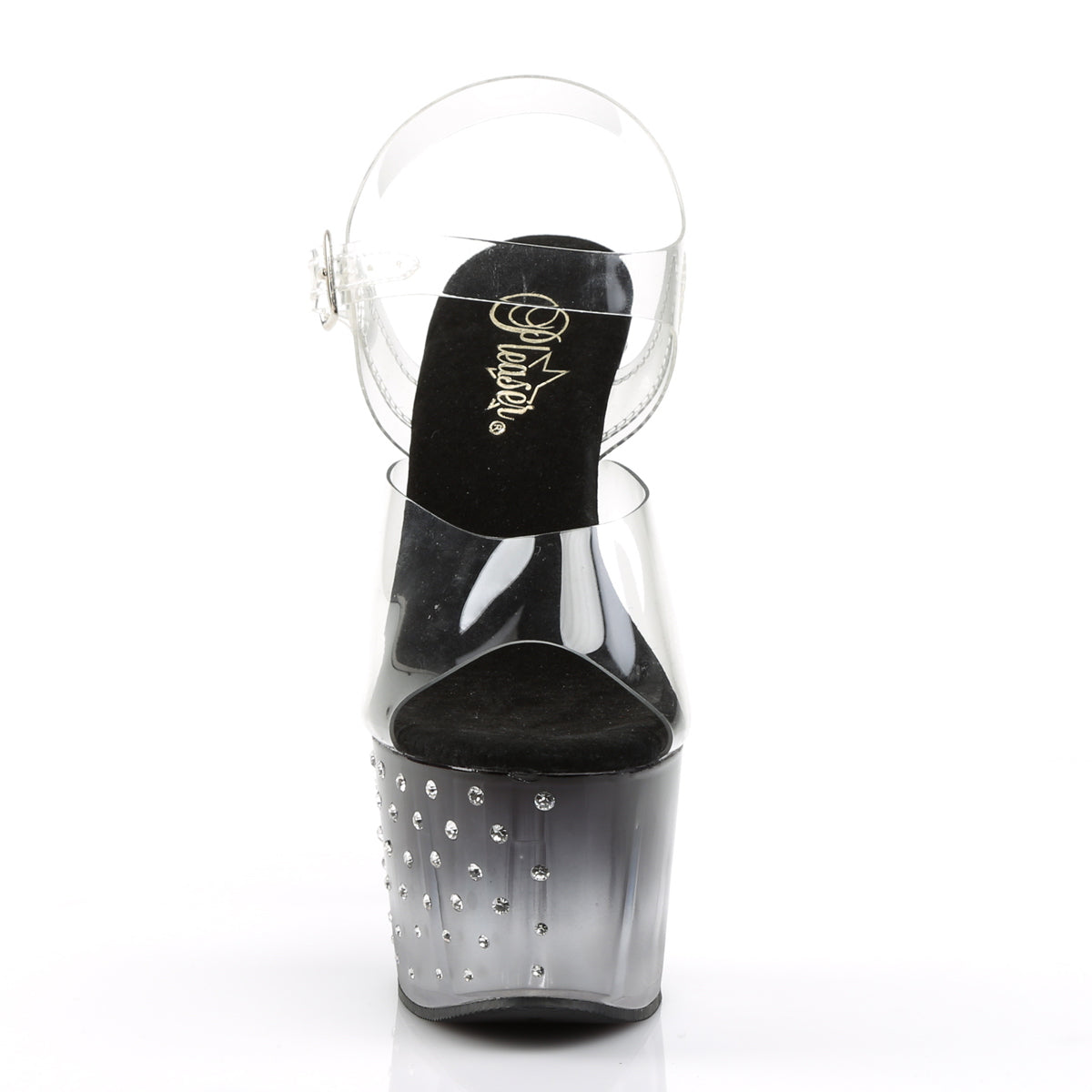 Pleaser Sandales pour femmes STARDUST-708t CLR / BLK-CLR