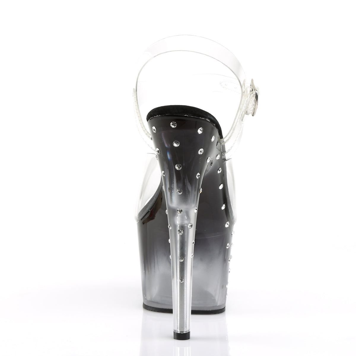 Pleaser Sandales pour femmes STARDUST-708t CLR / BLK-CLR