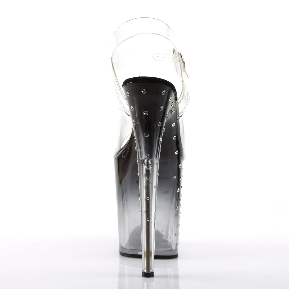Pleaser Sandales pour femmes STARDUST-808T CLR / BLK-CLR