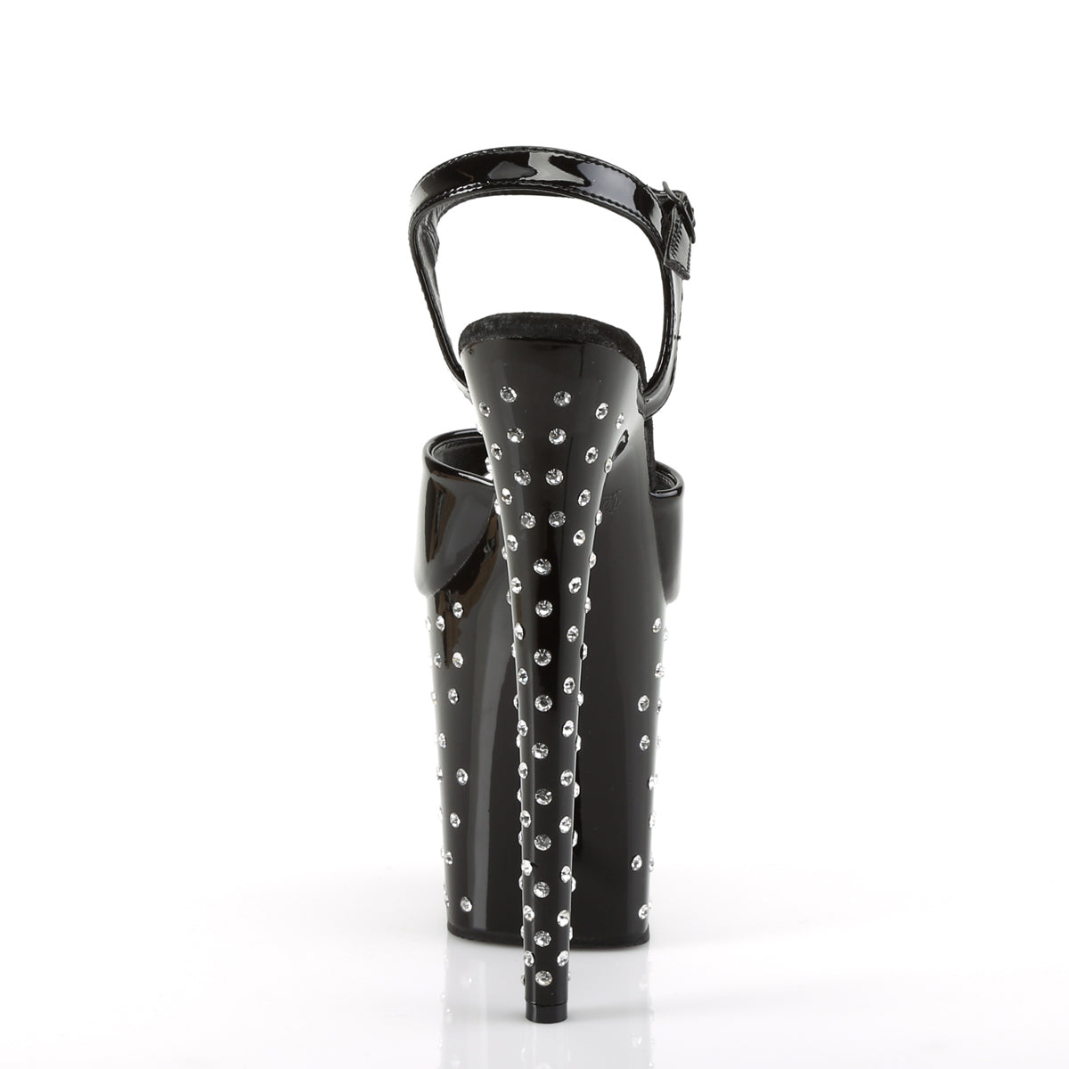Pleaser Sandales pour femmes STARDUST-809 BLK PAT / BLK
