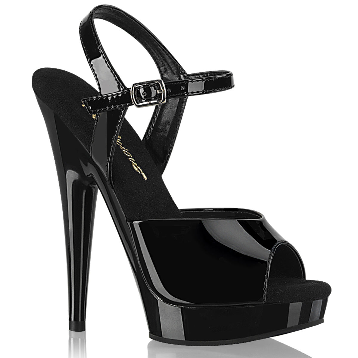 Fabulicious  Des sandales SULTRY-609 BLK PAT / BLK