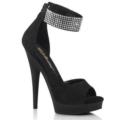 Fabulicious  Pompes SULTRY-625 BLK FAUX SUDE / BLK MATTE
