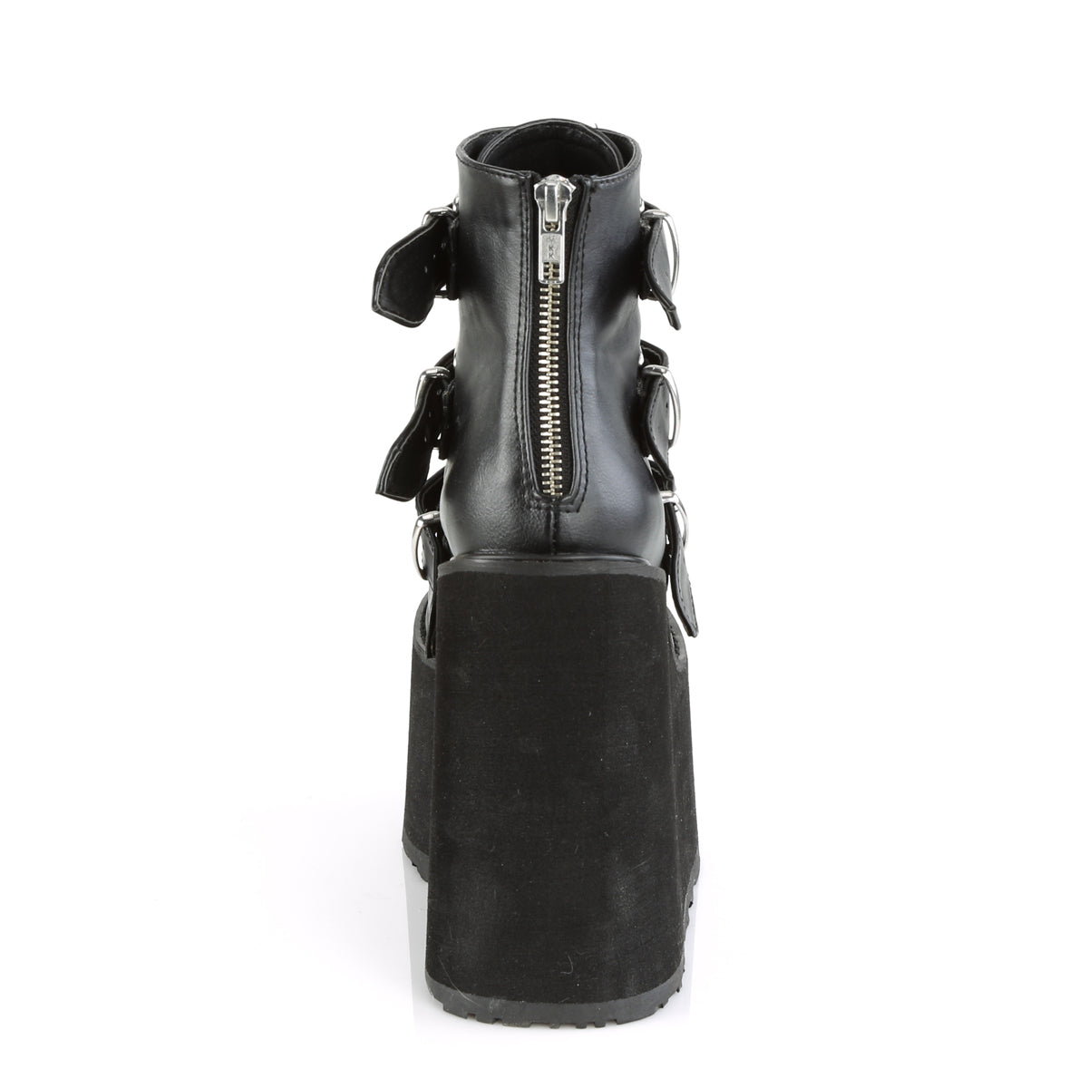 DemoniaCult Women's Ankle Boots SWING-105 Blk Vegan Leather