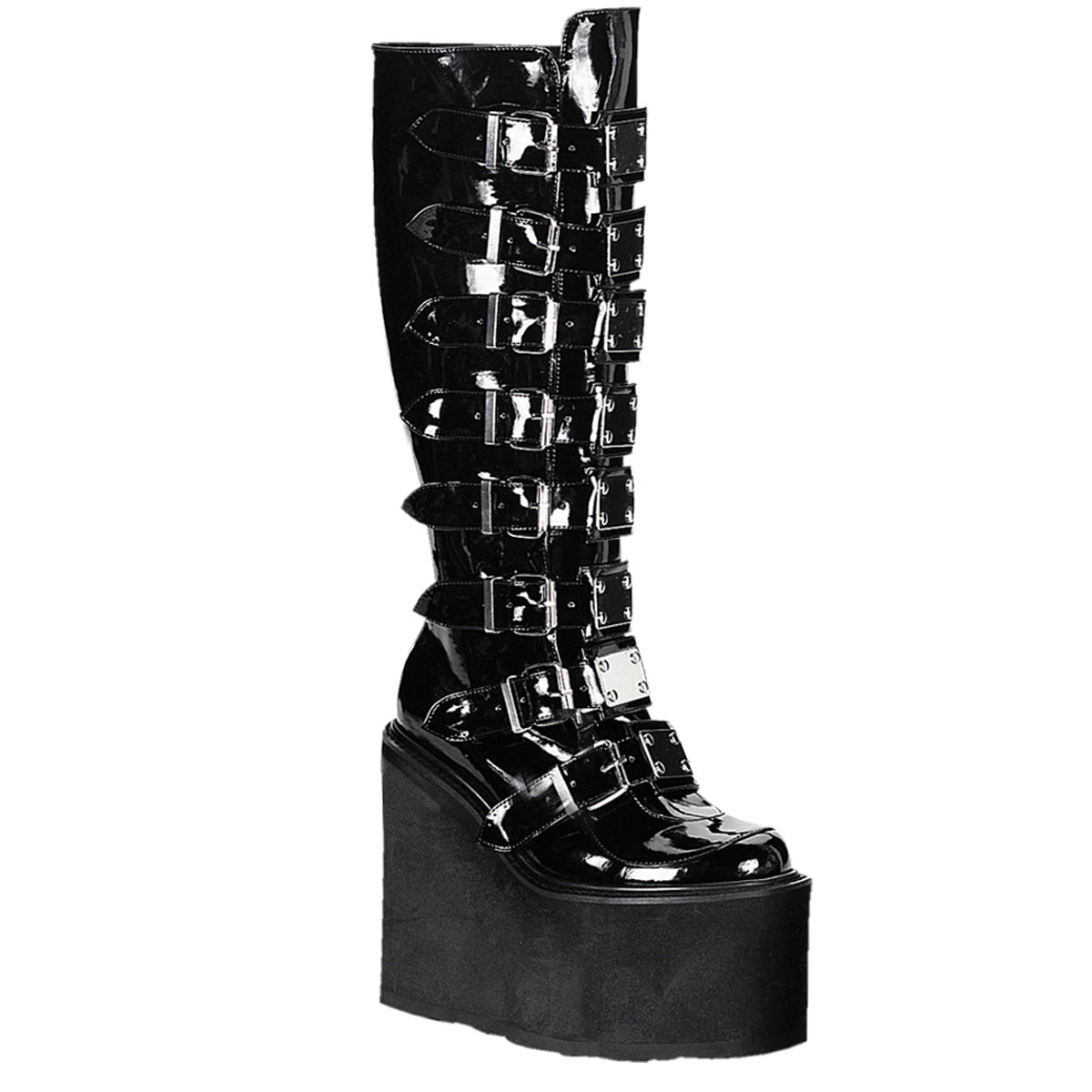 DemoniaCult Womens Boots SWING-815 Blk Pat