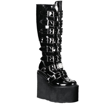 DemoniaCult Womens Boots SWING-815 Blk Pat