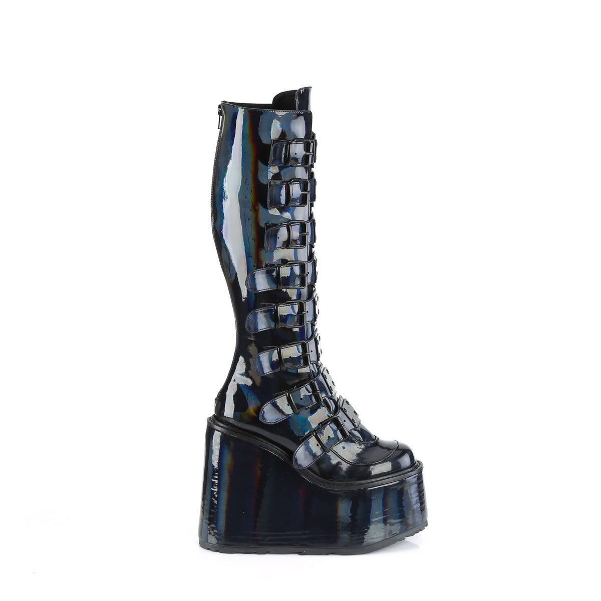 DemoniaCult  Bottes SWING-815 Blk Holographic Pat