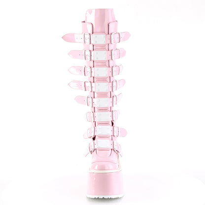 DemoniaCult  Bottes SWING-815 b.pink hologramme