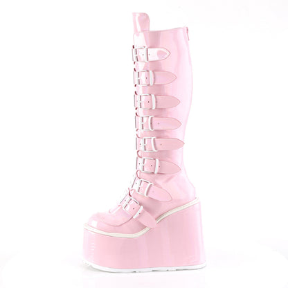 DemoniaCult  Bottes SWING-815 b.pink hologramme