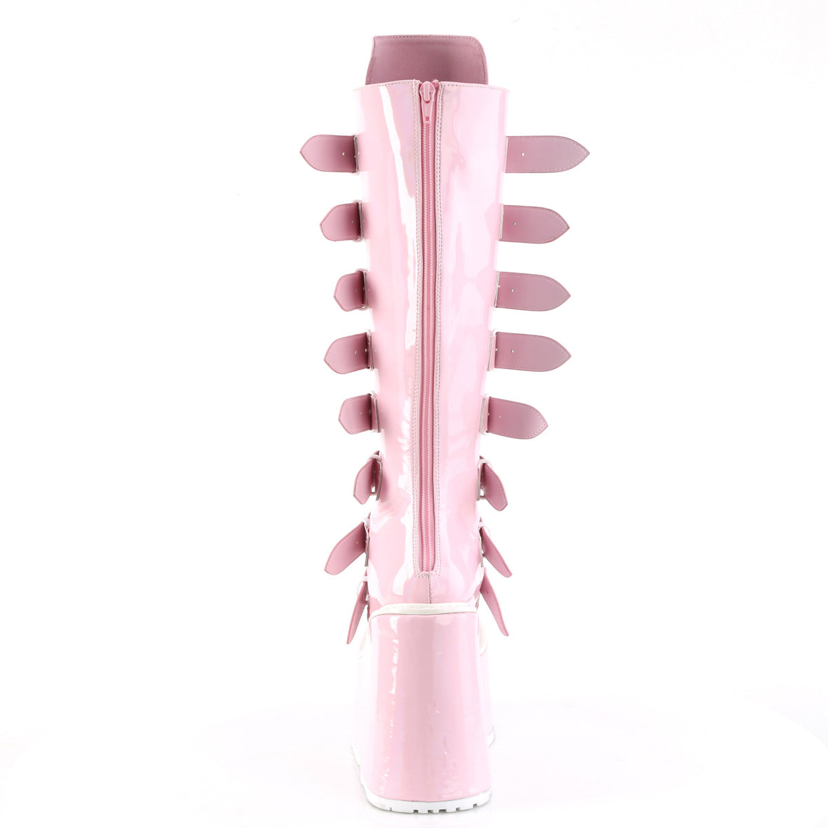 DemoniaCult  Bottes SWING-815 b.pink hologramme