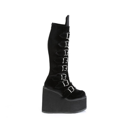 DemoniaCult  Boots SWING-815 Blk Velvet