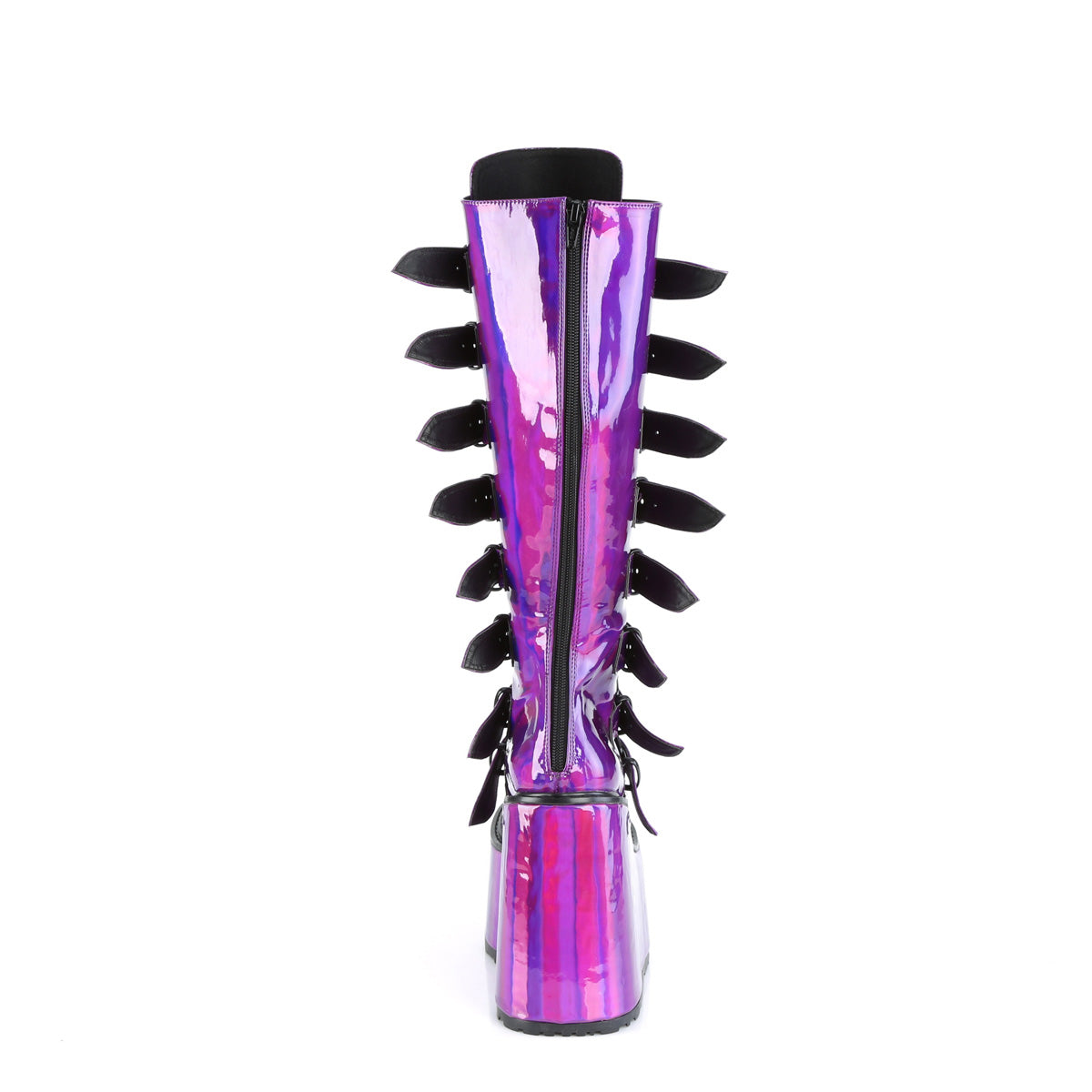 DemoniaCult  Bottes SWING-815 Pat holographique violet