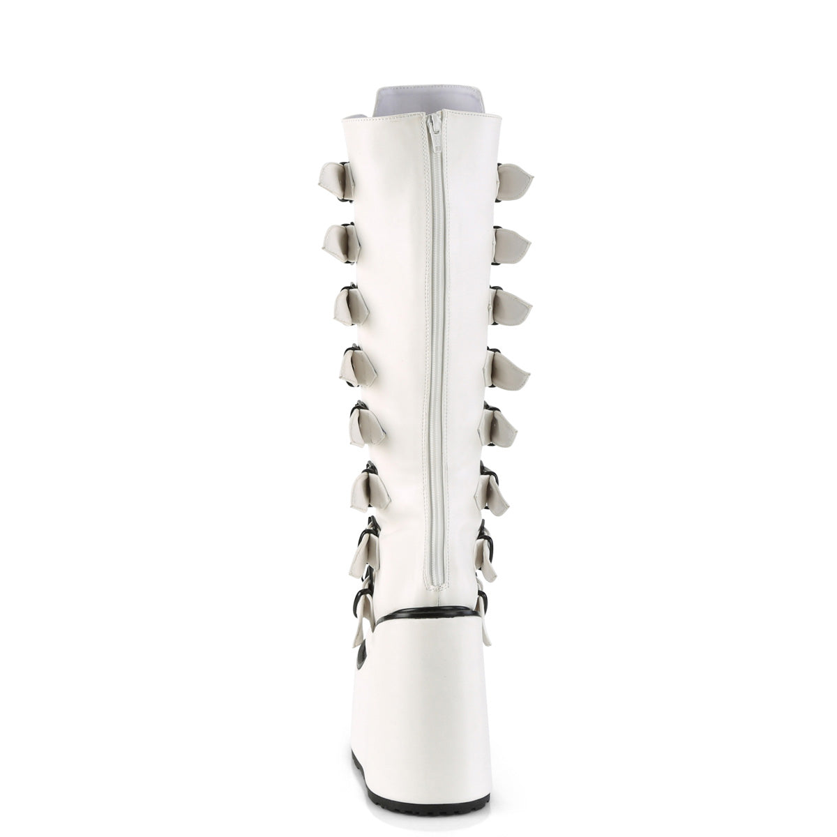 DemoniaCult  Bottes SWING-815 Wht Vegan Leather