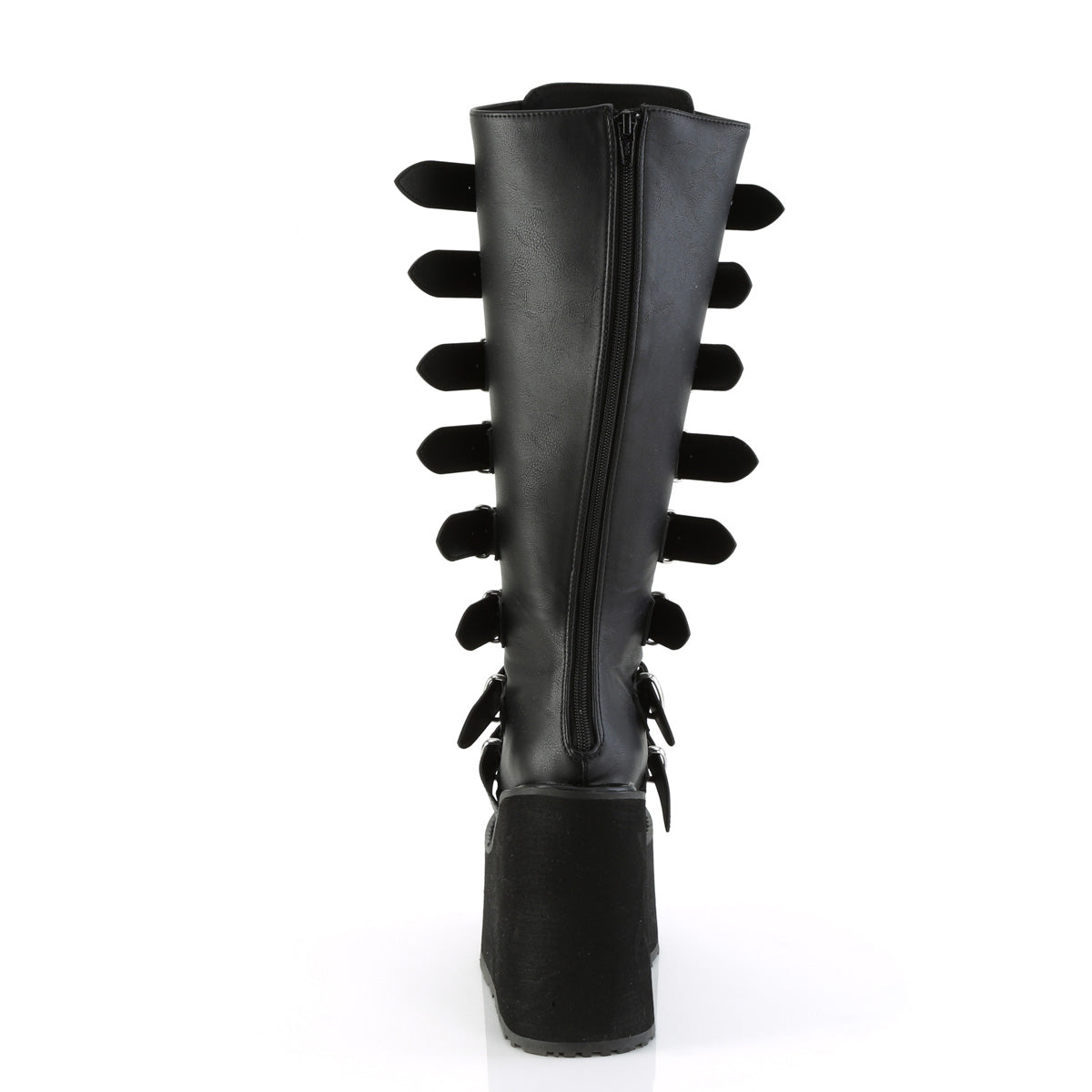 DemoniaCult  Bottes SWING-815wc Blk Vegan Leather
