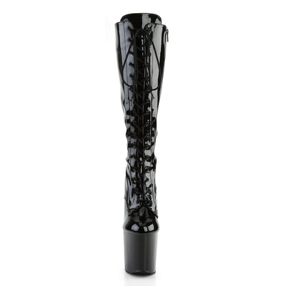 Pleaser Bottes pour femmes TABOO-2023 blk str pat / blk