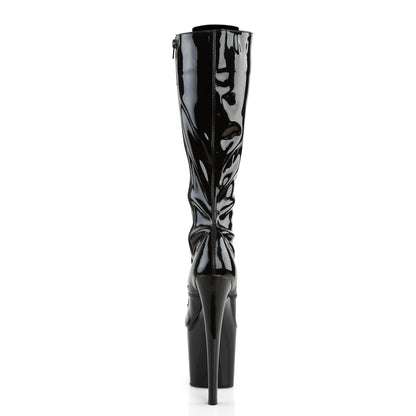 Pleaser Bottes pour femmes TABOO-2023 blk str pat / blk