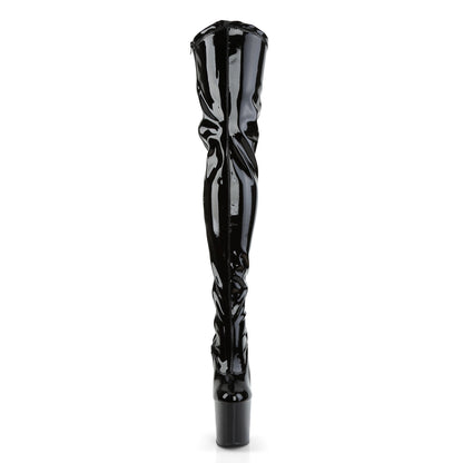 Pleaser Aux femmes  TABOO-3000 BLK STR PAT / BLK