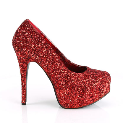 Pleaser Pink Label Pompes pour femmes TEEZE-06gw rouge paillettes