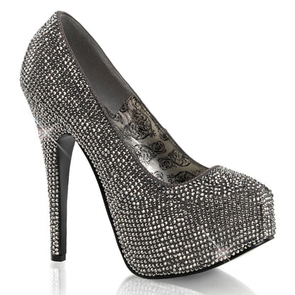Bordello Pompes pour femmes TEEZE-06R gris satin-étain Rs