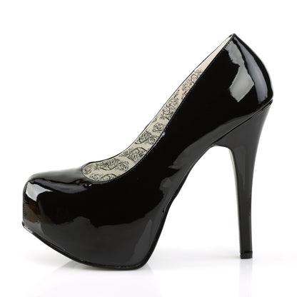 Pleaser Pink Label Pompes pour femmes TEEZE-06w blk pat