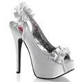 Bordello Pompes pour femmes TEEZE-56 SLV Satin