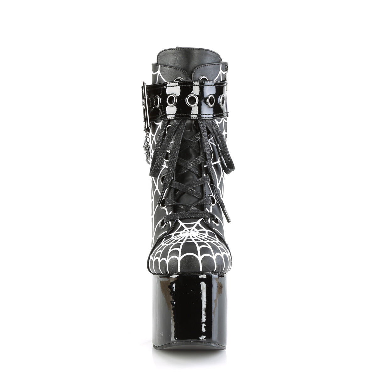 DemoniaCult  Bottines TORMENT-51 Cuir végétalien BLK