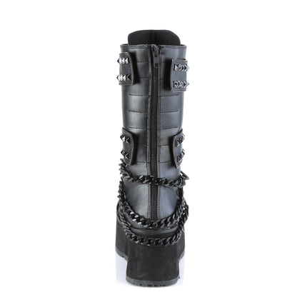DemoniaCult Mens Boots TRASHVILLE-138 Blk Vegan Leather
