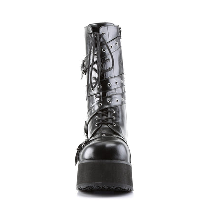 DemoniaCult Bottes pour hommes TRASHVILLE-205 Cuir végétalien BLK