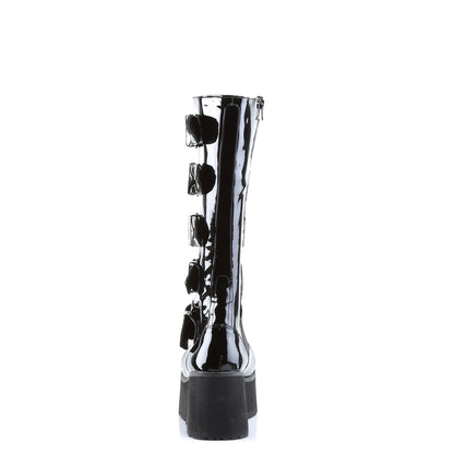 DemoniaCult Mens Boots TRASHVILLE-518 Blk Pat