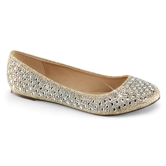 Fabulicious Pompes pour femmes TREATTissu de maille de paillettes nues -06