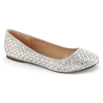 Fabulicious Pompes pour femmes TREAT-06 tissu de maille scintillant SLV