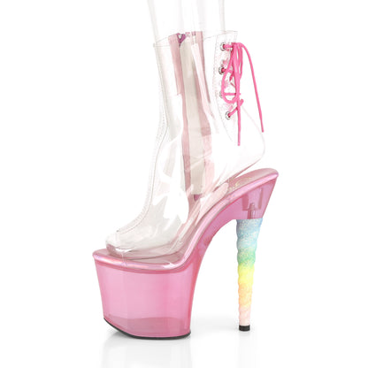 Pleaser Bottines pour femmes unicorn-1018C CLR / Bubble Gum Rose Teinte