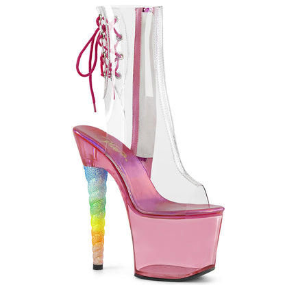 Pleaser Bottines pour femmes unicorn-1018C CLR / Bubble Gum Rose Teinte