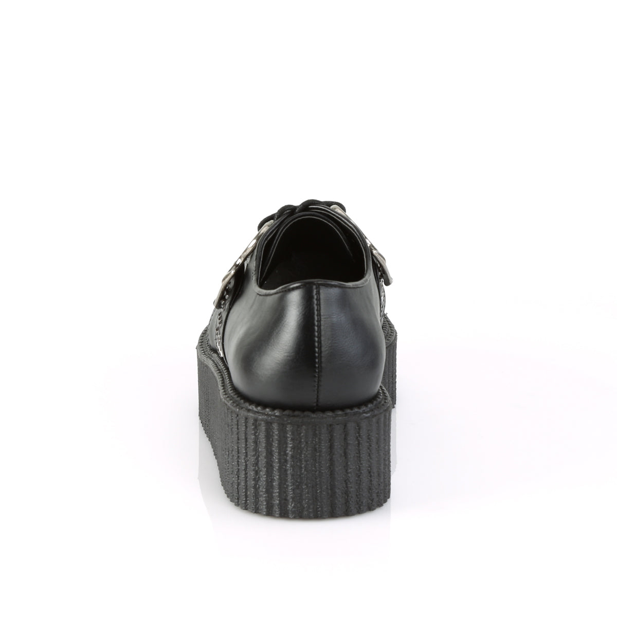 DemoniaCult Chaussure basse pour hommes V-CREEPER-516 Cuir végétalien BLK