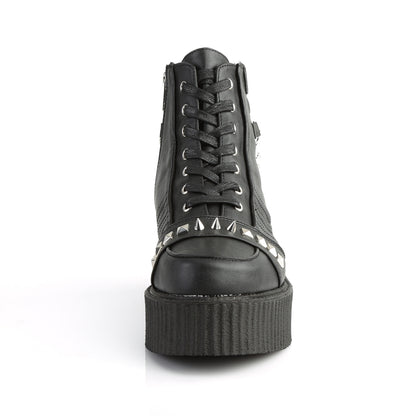 DemoniaCult Mens Low Shoe V-CREEPER-565 Blk Vegan Leather