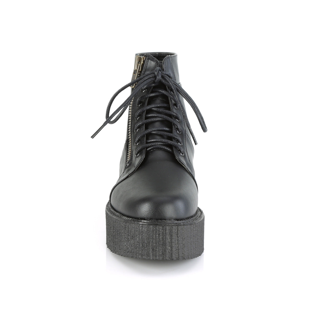 DemoniaCult Chaussure basse pour hommes V-CREEPER-571 Cuir végétalien BLK