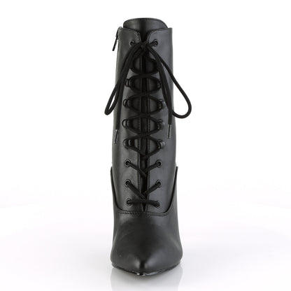 Pleaser Womens Ankle Boots VANITY-1020 Blk Faux Leather
