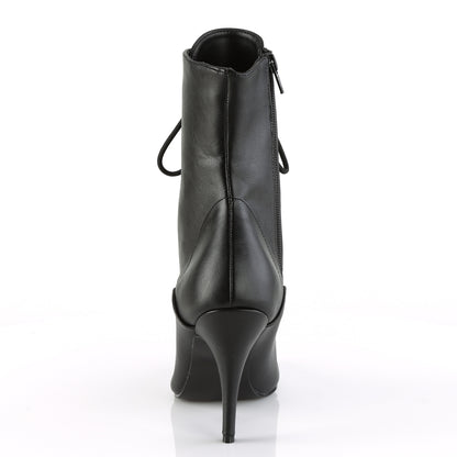 Pleaser Womens Ankle Boots VANITY-1020 Blk Faux Leather