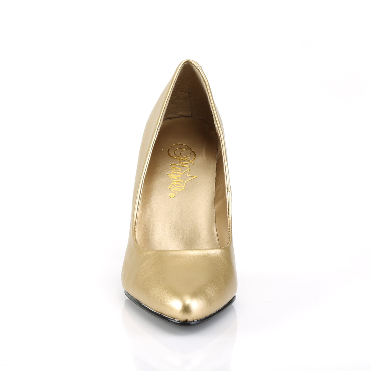 Pleaser Pompes pour femmes VANITY-420 Cuir en fausse or