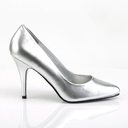 Pleaser Womens Pumps VANITY-420 Slv Faux Leather