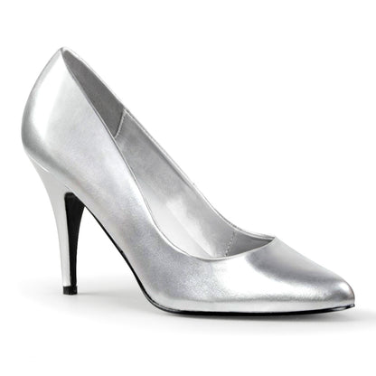 Pleaser Womens Pumps VANITY-420 Slv Faux Leather