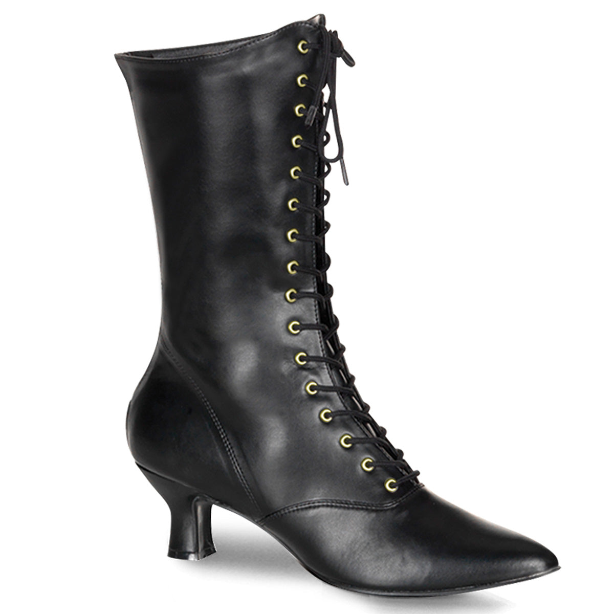 Funtasma Womens Ankle Boots VICTORIAN-120 Blk Pu